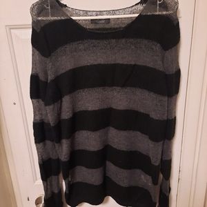 XL Zara Man Moda Sport sheer knit sweater